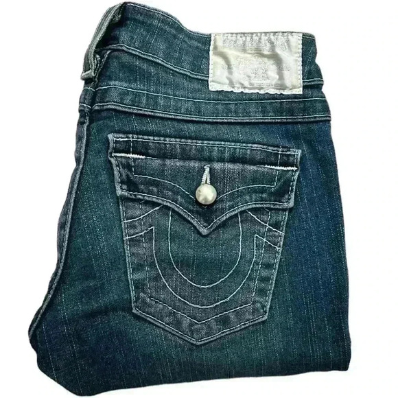 True Religion Y2K Pearl Joey Flare Jeans - Picture 1 of 8
